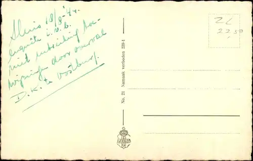 Ak Sluis Zeeland Niederlande, Panorama