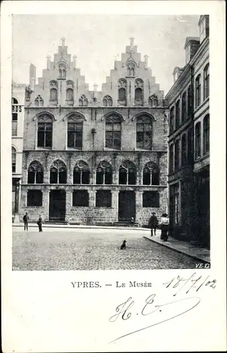 Ak Ypern Ypern Westflandern, Das Museum