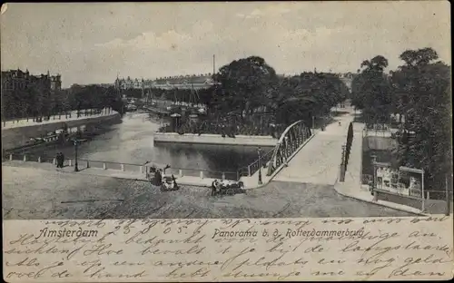 Ak Amsterdam Nordholland Niederlande, Rotterdammerbrug