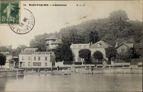 Postkarte Marly le Roi Yvelines, die Tränke