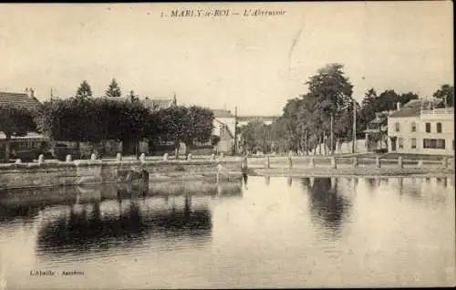 Postkarte Marly le Roi Yvelines, die Tränke