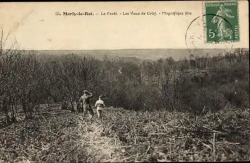 Ak Marly le Roi Yvelines, La Foret, Les vaaux de Cruy