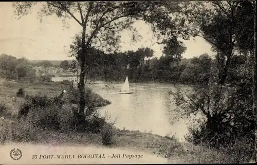 Ak Le Port-Marly Yvelines, Hübsche Landschaft