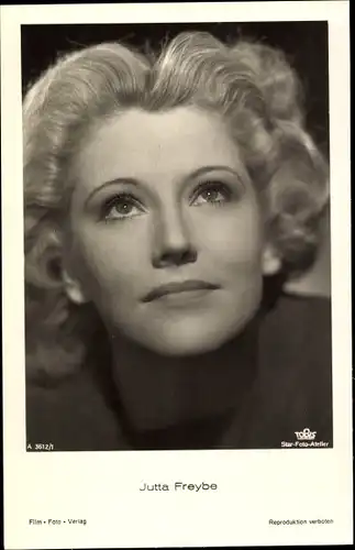 Ak Schauspielerin Jutta Freybe, Portrait