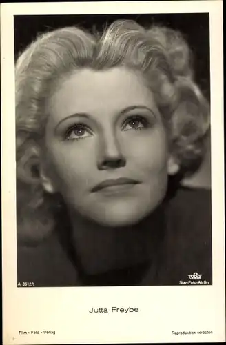 Ak Schauspielerin Jutta Freybe, Portrait