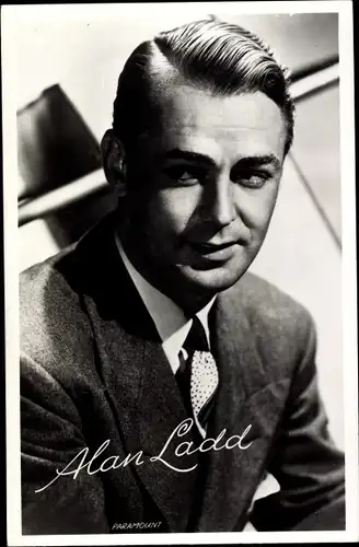 Ak Schauspieler Alan Ladd, Portrait