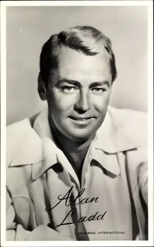 Ak Schauspieler Alan Ladd, Portrait