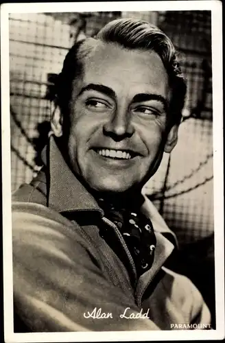 Ak Schauspieler Alan Ladd, Portrait