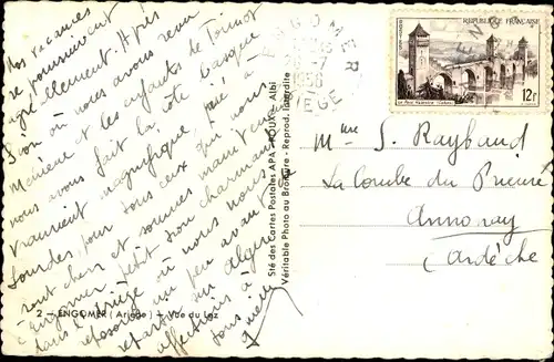 Ak Engomer Ariege, Ansicht von Lez