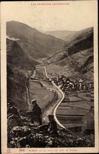 Ak Biert Ariège, Blick vom Gipfel des Kert de Massat