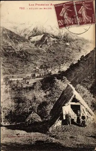 Ak Aulus les Bains Ariège, Gesamtansicht