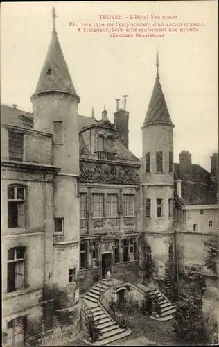 Ak Troyes-Aube, Das Hotel Vauluisant