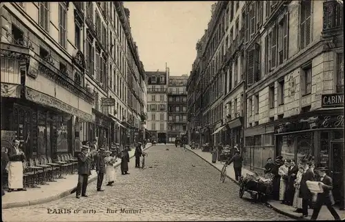 Ak Paris IX, Rue Manuel