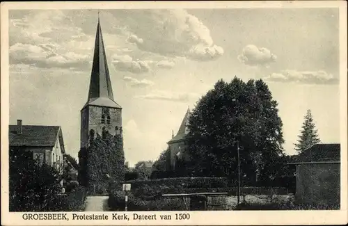 Ak Groesbeek Gelderland, Protestantische Kirche