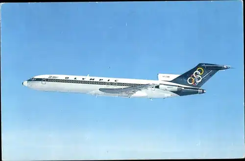 Ak Griechisches Passagierflugzeug, Olympic Airways, Boeing 727 200