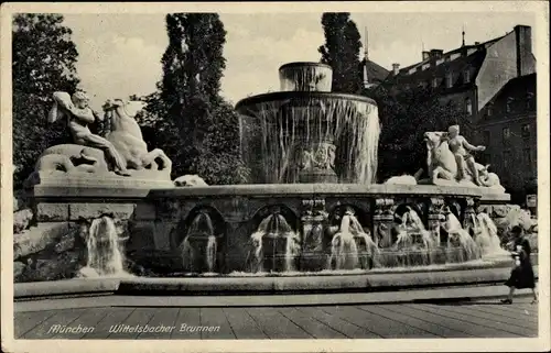 Ak München, Wittelsbacher Brunnen