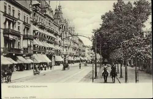 Ak Wiesbaden in Hessen, Wilhelmstraße
