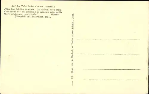 Ak Jena in Thüringen, Schillergarten, Steintisch