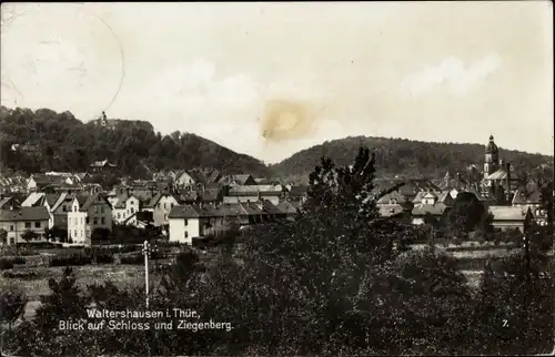 Ak Waltershausen in Thüringen, Schloss, Ziegenberg