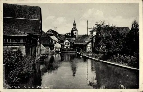 Ak Bad Berka in Thüringen, Mühlgraben, Turm