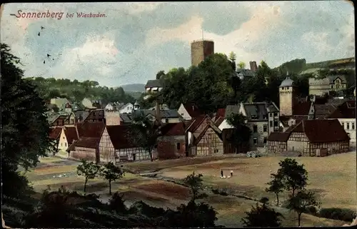 Ak Sonnenberg Wiesbaden in Hessen, Teilansicht