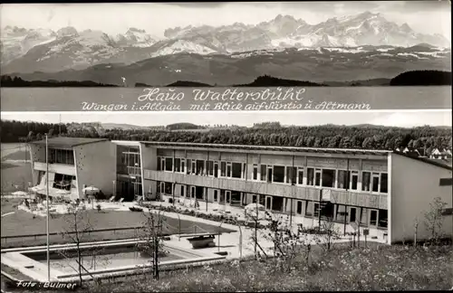 Ak Wangen im Allgäu, Haus Waltersbühl, Blick auf Säntis und Altmann