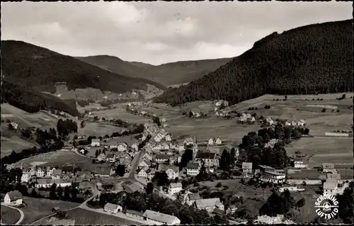 Ak Mitteltal Baiersbronn im Schwarzwald, Ortsansicht