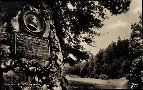 Ak Ilmenau in Thüringen, Scheffel Denkmal