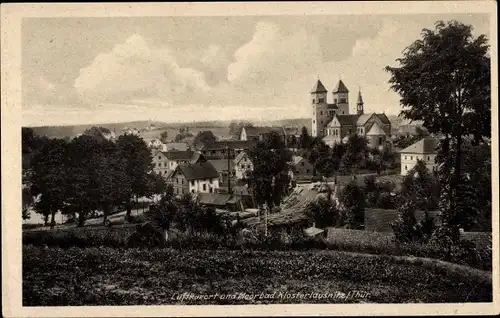 Ak Bad Klosterlausnitz in Thüringen, Ortsansicht, Kirche