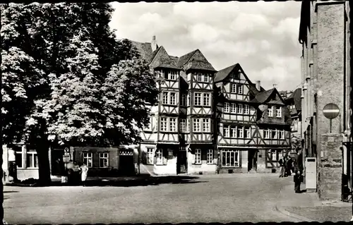 Ak Wetzlar an der Lahn Hessen, Jerusalem-Haus, Schillerplatz