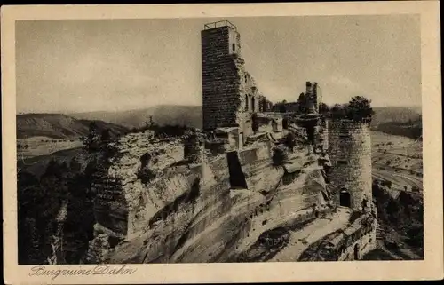 Ak Dahn in der Pfalz, Burgruine