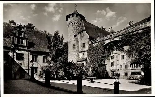 Ak Steinbach Michelstadt im Odenwald, Schloss Fürstenau, Innenhof