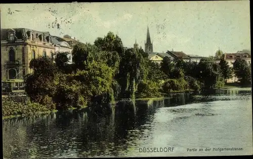 Ak Düsseldorf am Rhein, Hofgartenstraße