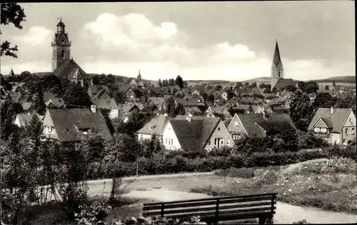 Ak Korbach in Hessen, Ortsansicht, Kirche