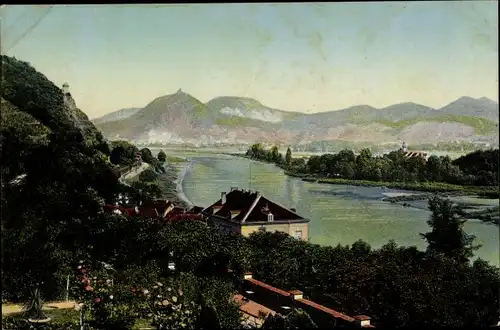 Ak Rolandseck Remagen am Rhein, Panorama, Siebengebirge