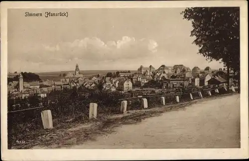 Ak Simmern im Hunsrück, Ortsansicht, Kirche