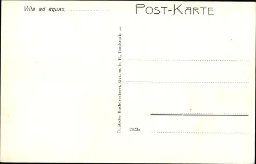 Ak Tirol Österreich, Villa ad aquas