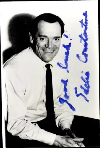 Ak Schauspieler Eddie Constantine, Portrait, Autogramm