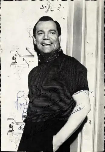 Ak Schauspieler Eddie Constantine, Portrait, Autogramm