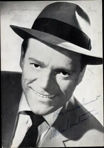 Ak Schauspieler Eddie Constantine, Portrait, Autogramm