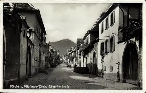 Ak Rhodt unter Rietburg in der Pfalz, Theresienstraße