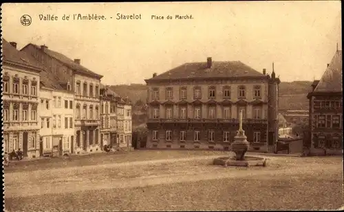 Ak Stavelot Wallonie Lüttich, Place du Marché