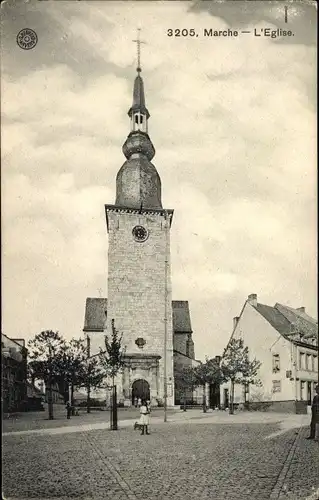 Ak Marches en Famenne Wallonien Luxemburg, Kirche