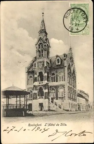 Ak Rochefort Wallonie Namur, Rathaus