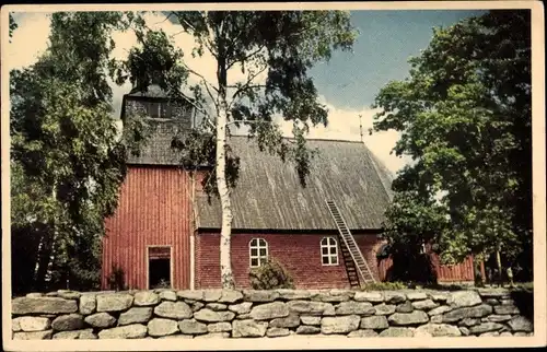 Ak Skansen Stockholm Schweden, Seglora kyrka