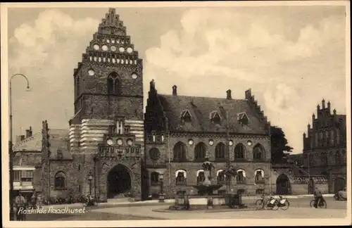 Ak Roskilde Dänemark, Rathaus