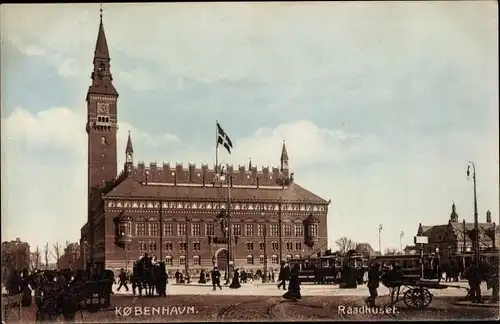 Ak København Kopenhagen Dänemark, Rathaus