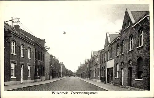 Ak Willebroeck Willebroek Flandern Antwerpen, Overwinningstraat