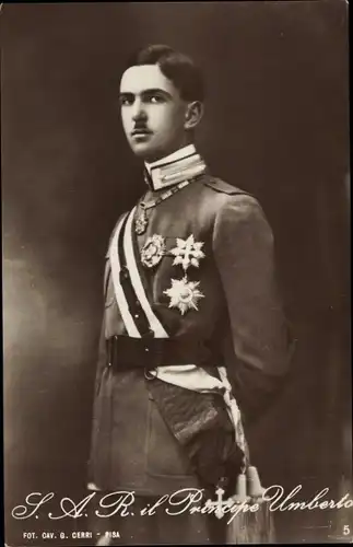 Ak S.A.R. Umberto di Savoia, Principe di Piemonte