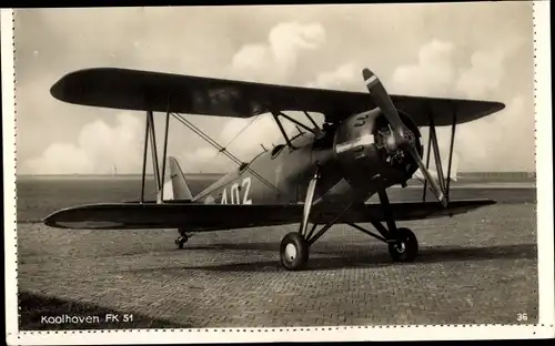 Ak Koolhoven FK 51, Niederländisches Flugzeug, Militärisches Schulflugzeug